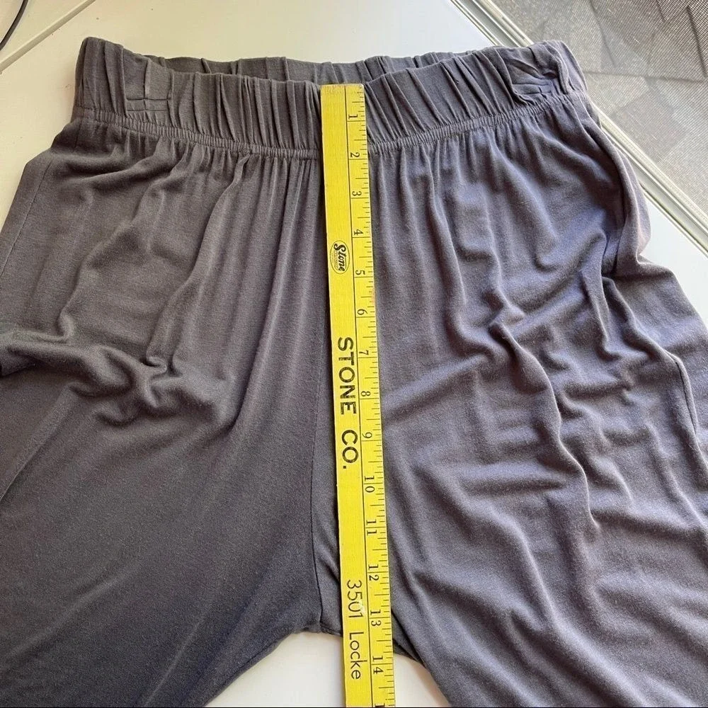 Womens Grey Ruffle Hem Wide Leg Lounge‎ Pants Size S - Picture 3 of 5